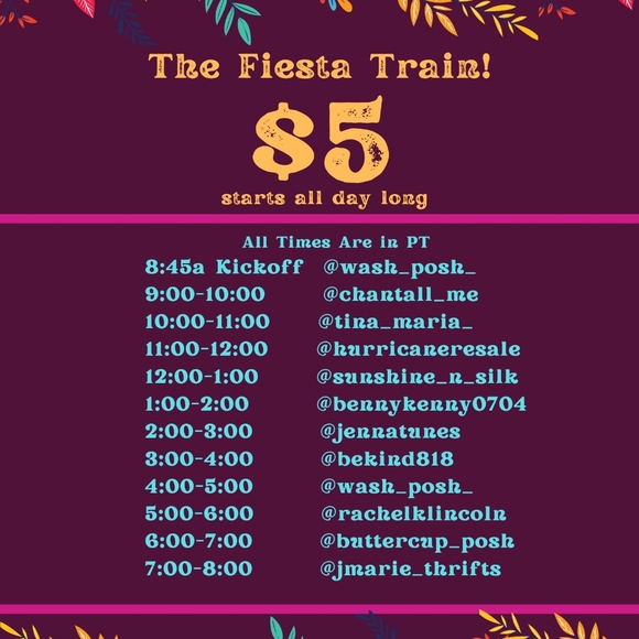 ✨💃 Fiesta Train is LIVE 3/21 💃✨ - Picture 3 of 4